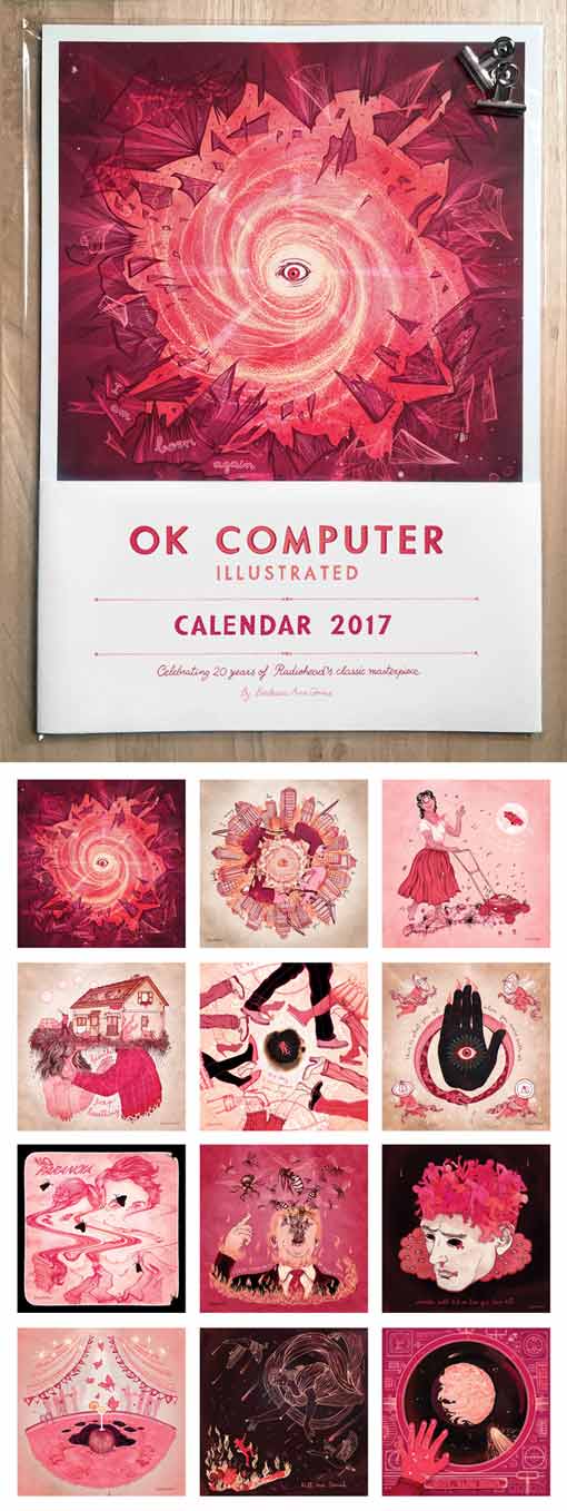 OK Computer Calendar by Barbara Ana Gomez